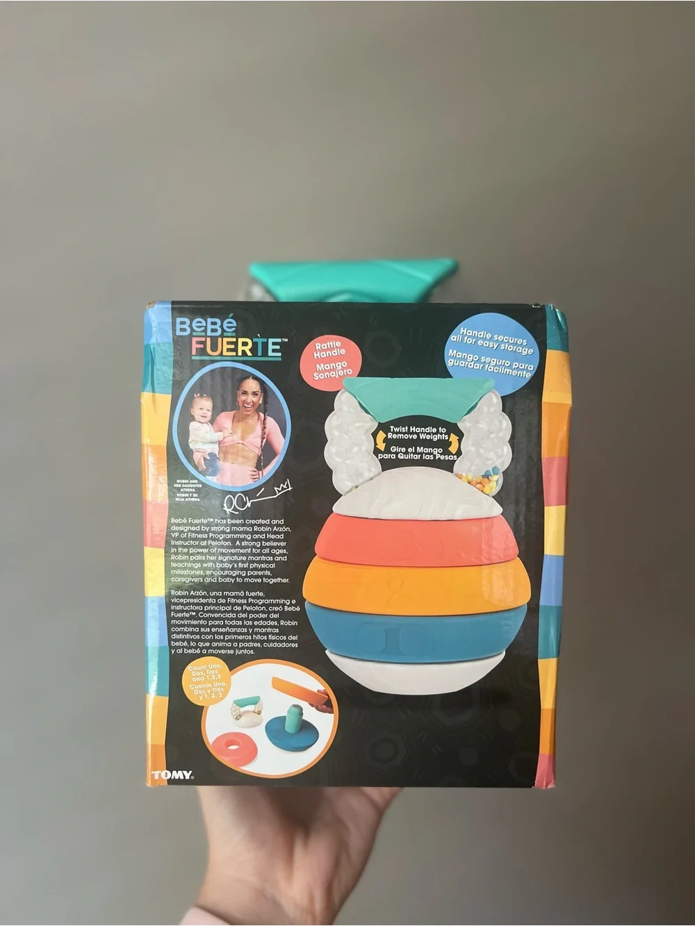 Stack & Count Kettlebell Toy - Bebé Fuerte